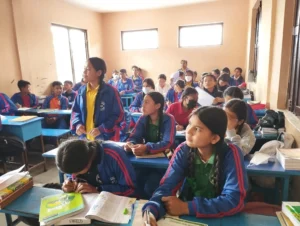 This is oldest school of Buddhanilkantha Municipality providing 1000 students with quality education and adaptation to modern learning models; has invited our Golden Vision Society to participate in informational sessions on Mental Health and Psychosocial issues for the Grade 10 students. This event, fully appreciated by students, was infused with practical lifestyle ideas incorporating and emphasizing the important values of unconditional love, trust, and good friendship.